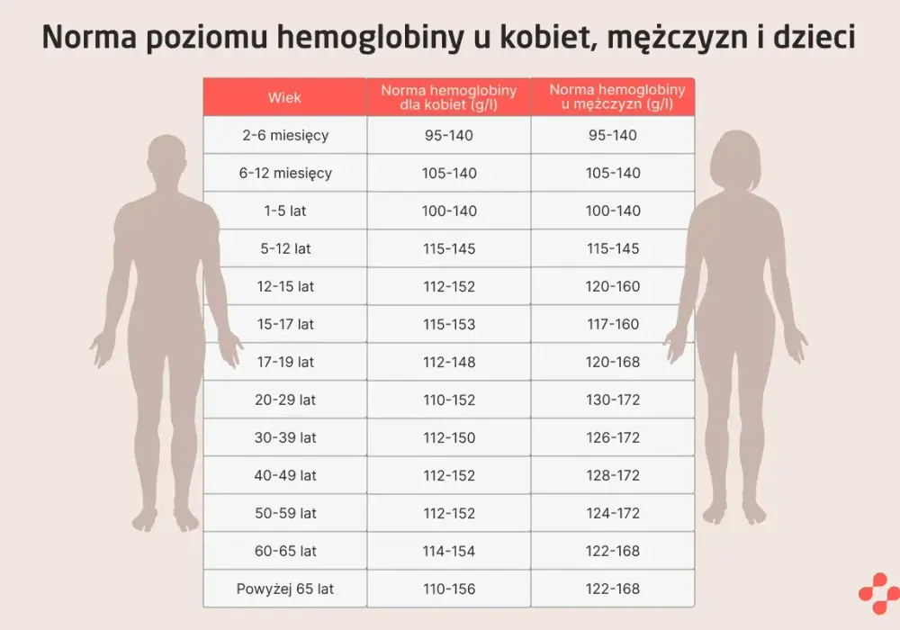 Hemoglobina - Jak czytać wyniki? Normy, niski i wysoki poziom.
