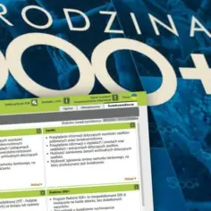 Panel świadczeniobiorcy ZUS, gdzie można sprawdzić informacje o zasiłkach, emeryturach i programie Rodzina 500+. Dostępne są też formularze PIT.
