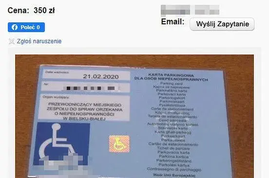 Jak wygląda karta parkingowa dla niepełnosprawnych – szczegóły i cechy